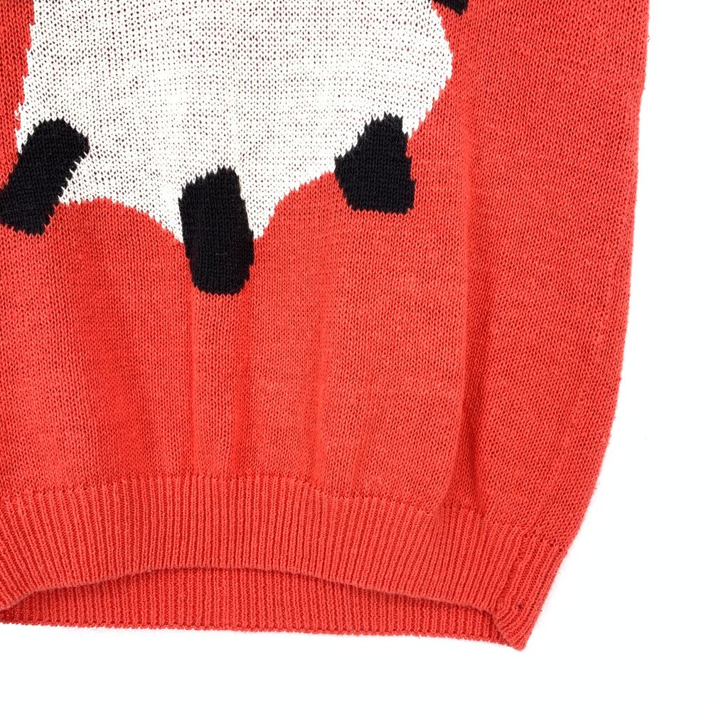 Vintage Knit Sweater Vest Sz Small Abstract Graphic Colorblock V Neck Retro - Picture 4 of 5